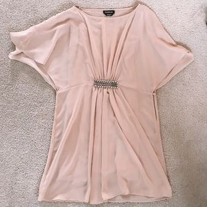 Bebe taupe formal dress